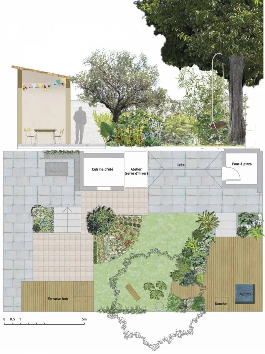 Création d’un jardin »Potager spa » à Marseille bouche du rhone — vue 5