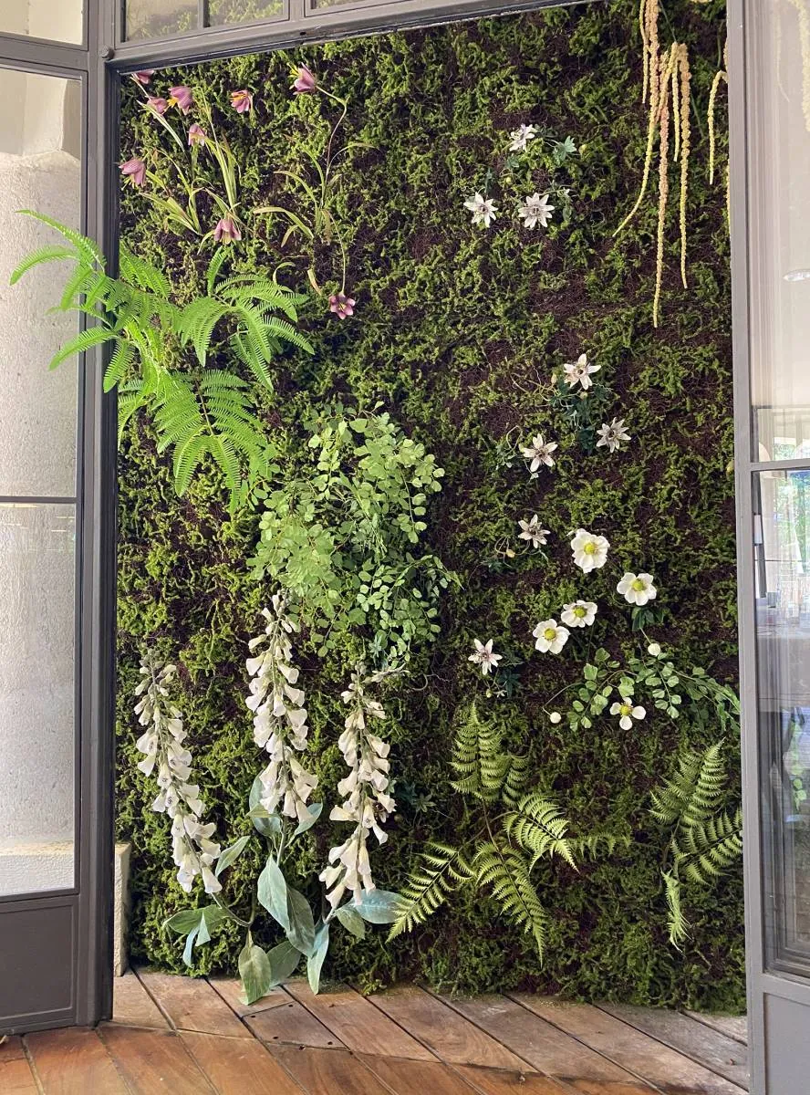 Mur végétal artificiel naturel sans entretien sur mesure — vue 6