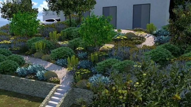 Projet d’aménagement d’une villa en restanque à Aix en Provence — vue 4